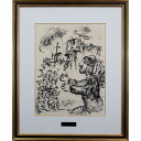 絵画 マルク・シャガール リトグラフ 版画 『テンペスト』 人々 人物 船 風景 美術品 アート