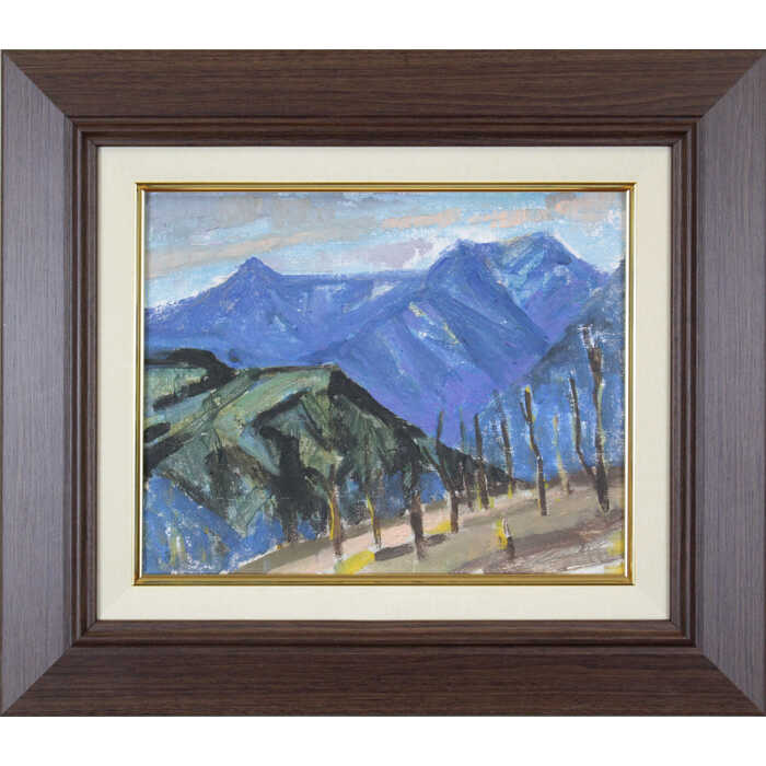 乐天商城 - 絵画 平間正造 油絵・油彩画 『裏大雪』 山 風景 北海道風景 一点物 美術品 アート ご贈答品 ギフト ひらましょうぞう