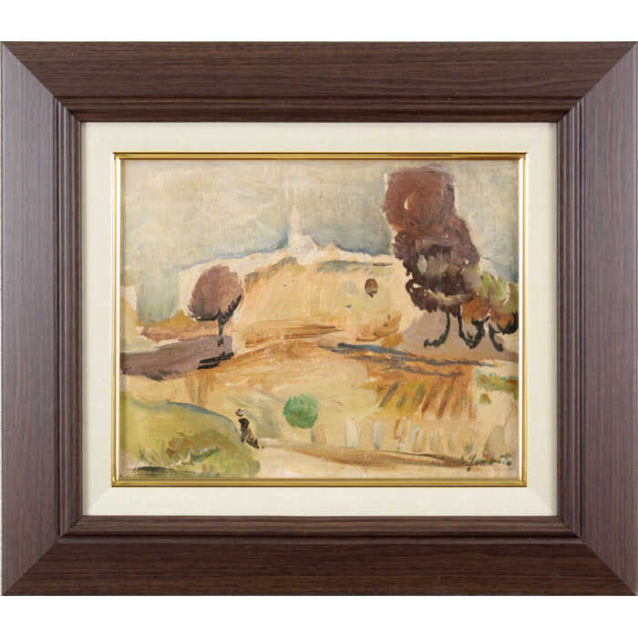 Rakuten - 絵画 山本正 油絵・油彩画 『風景』 風景 一点物 美術品 アート ご贈答品 ギフト やまもとせい