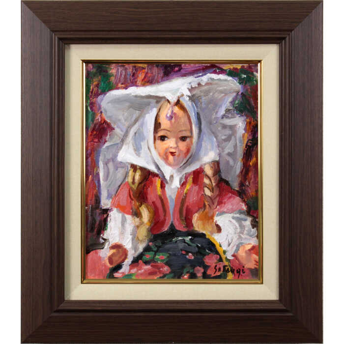 Rakuten - 絵画 山田説義 油絵・油彩画 『人形』 人形 静物 一点物 美術品 アート ご贈答品 ギフト やまだせつぎ