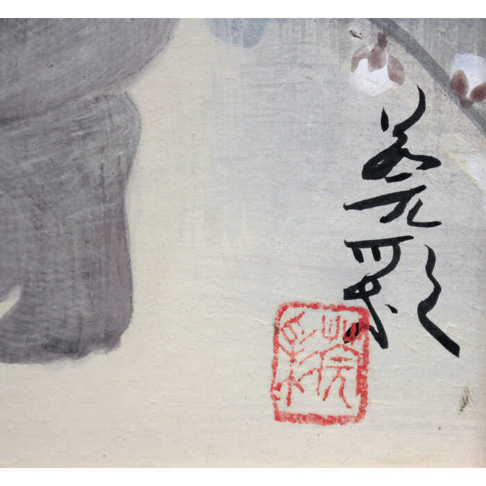 絵画 本間莞彩 日本画 『裸婦』 人物 美人 花 優しい 幻想的 淡い 一点物 美術品 アート ほんまかんさい