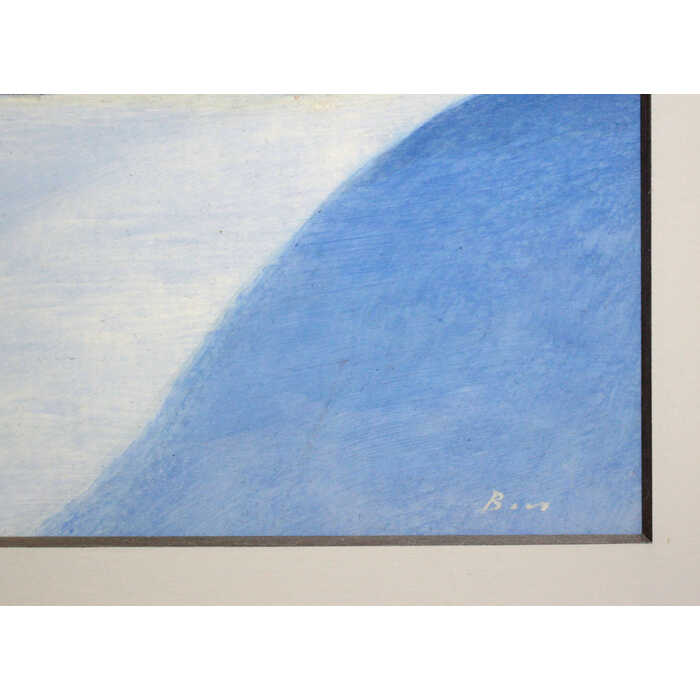 北海道画廊 楽天市場店の大きいサイズ 大きい絵 絵画 佐々木敏光 アクリル画 『藻岩山 二月』 家 山 木 空 雪 風景 冬 北海道風景 優しい 明るい 爽やか 穏やか 静謐 美術品 アート ささきびんこう｜アングル3