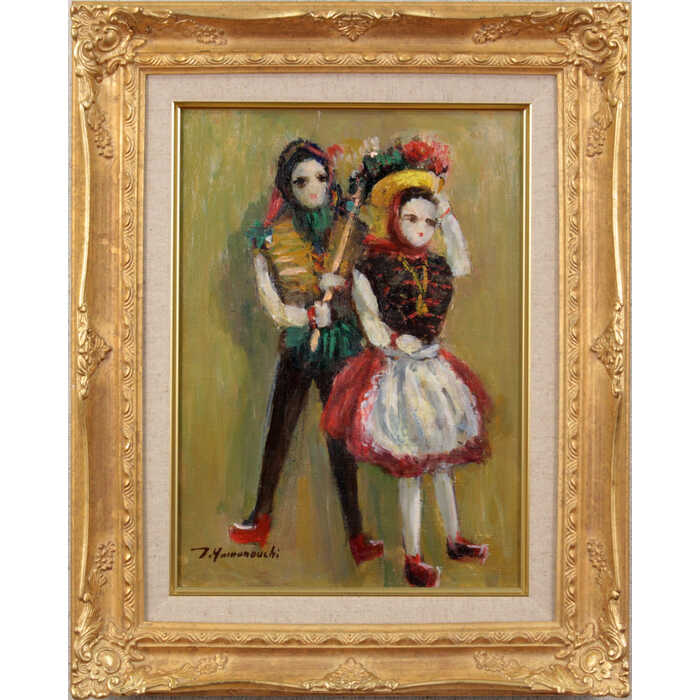 Rakuten - 絵画 山内豊喜 油絵・油彩画 『人形』 人形 静物 一点物 美術品 アート ご贈答品 ギフト やまうちとよき