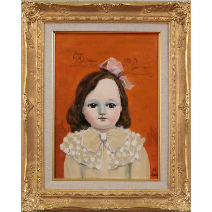 Rakuten - 絵画 青木淳子 油絵・油彩画 『人形』 人形 静物 一点物 美術品 アート ご贈答品 ギフト