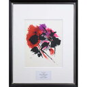 絵画 アルフレッド・マネシエ リトグラフ 版画 『紅模様』 抽象 美術品 アート