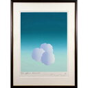 絵画 井上公三 シルクスクリーン 版画 『fleur d'avril』 空 春 ポップ 明るい 美術品 アート いのうえこうぞう