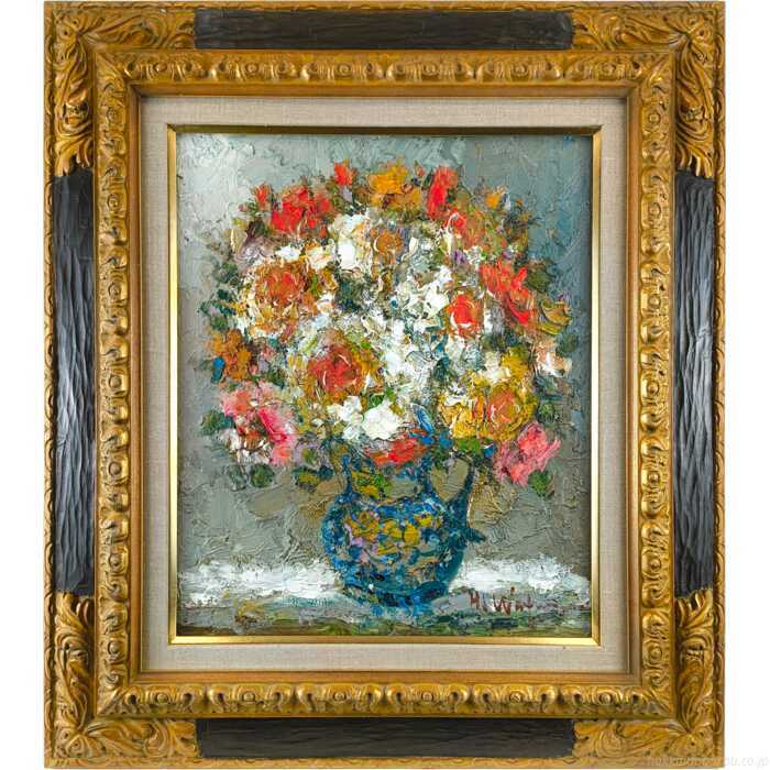 乐天商城 - 渡部ひでき 油絵・油彩画 『薔薇』 一点物 絵画