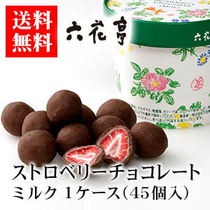 【ポイント5倍商品】【送料無料】六花亭 ストロベリーチョコ ミルク 100g 1ケース（45個）母の日 2020