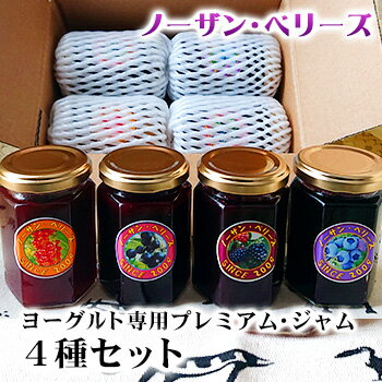 ノーザン・ベリーズ ヨーグルト専用 プレミアム・ジャム 4種セット 北海道 お土産 おみやげ ブラックベリー ブルーベリー カーラント カシス ギフト プレゼン...