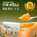 夕張市農協直送 共撰品 夕張メロン秀品特大(約2.0kg) 3玉 【送料無料】【産地直送】【代引不可】北海道 お土産 おみやげ お中元 贈答品 引出物 赤肉メロン お供え物 お盆 名物