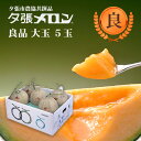 夕張市農協直送 共撰品 夕張メロン良品大玉(約1.6kg) 5玉1箱(合計約 8kg)【送料無料】【 ...