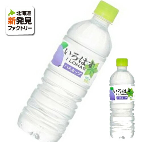 いろはす ハスカップ ミネラルウォーター 555ml×24本(1ケース)｜北海道 限定 お土産 飲み物 ドリンク ご当地 差し入れ お礼 挨拶 引っ越し 箱買い フルーツ味