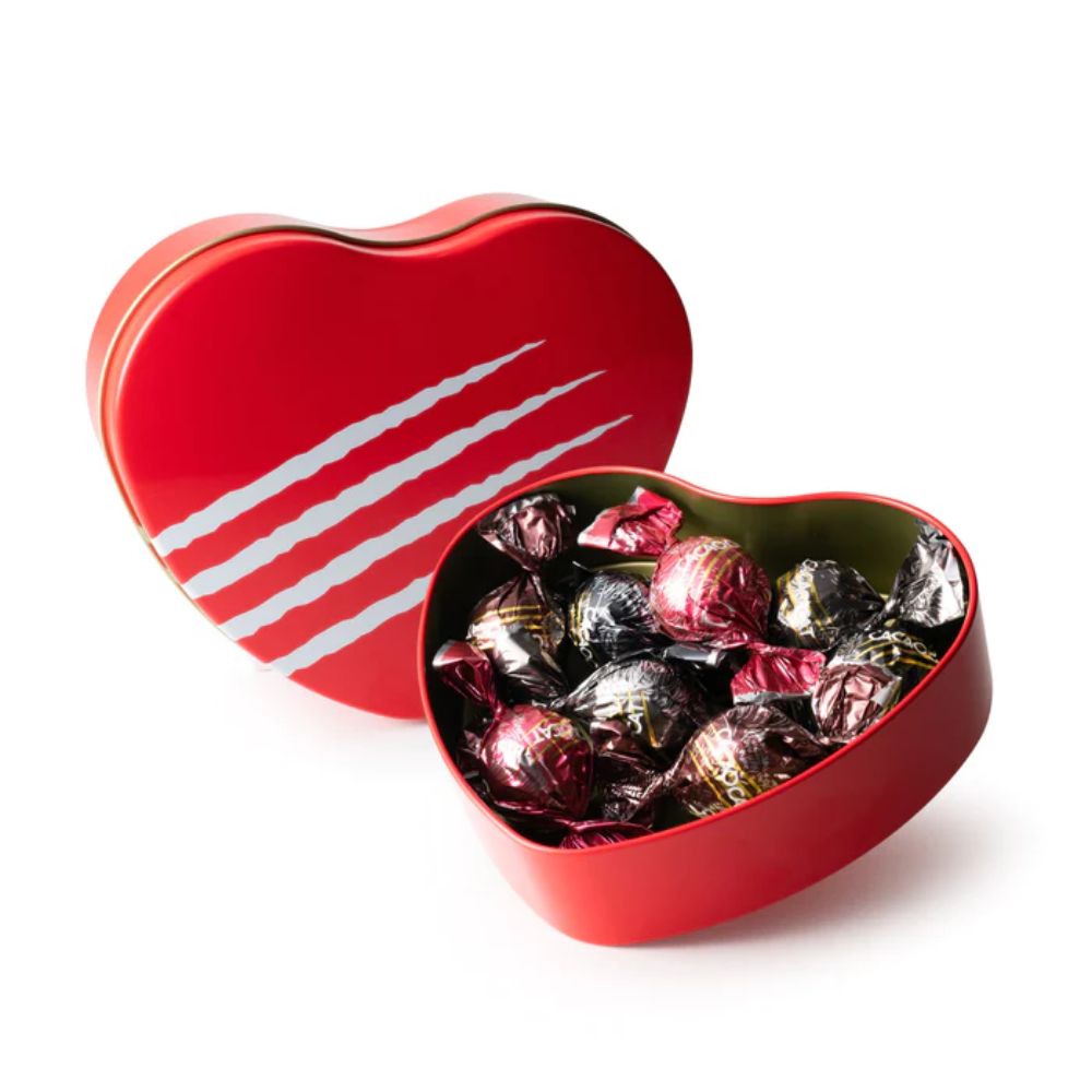 CACAOCAT ハート缶 8個入り｜バレンタイン ホワイトデー ギフト チョコ かわいい お菓子 誕生日 プレゼント 挨拶 退職 お礼 結婚式のサムネイル