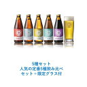 ビールとグラスのセット 北海道限定ノースアイランドビール人気の定番5種 335ml×5本セット+限定グラス付【送料無料 / 沖縄・離島除く】クラフトビール ギフト ホワイトデー 飲み比べ 贈り物 プレゼント 江別産