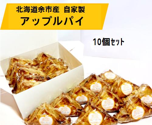 【北海道余市産】自家製 アップルパイ※送料無料【九州 沖縄を除く】余市町ニトリ観光果樹園で収穫した「ふじ」りんごを使用して作られたアップルパイ。アーモンドクリームとりんごの甘味と果肉の大きさが自慢です。 個包装 藤井聡太 小樽 おやつ