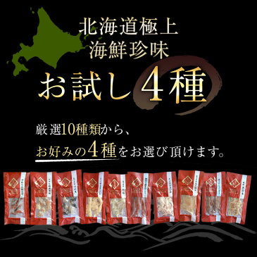 お中元 ギフト おつまみ 選べる セット ギフト 送料無料 おつまみ4種セット 北海道厳選 ギフト プレゼント プロの目利き 内祝い 母の日 父の日 敬老の日 お誕生日 お中元 お歳暮 お試し