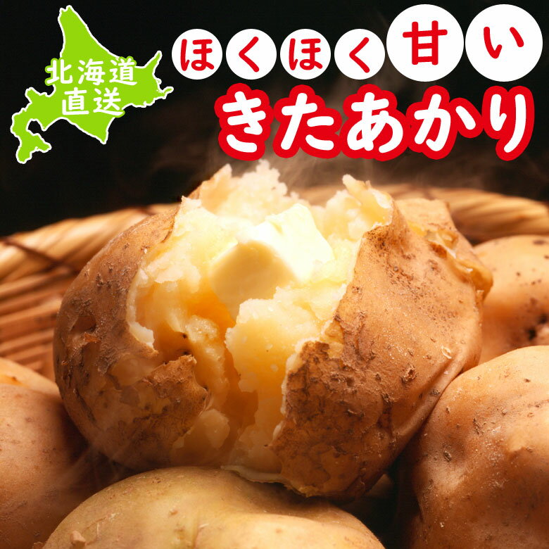 じゃがいも 送料無料 北海道産 きたあかり 混玉5kg 新じゃが 産地直送 ジャガイモ 越冬 熟成