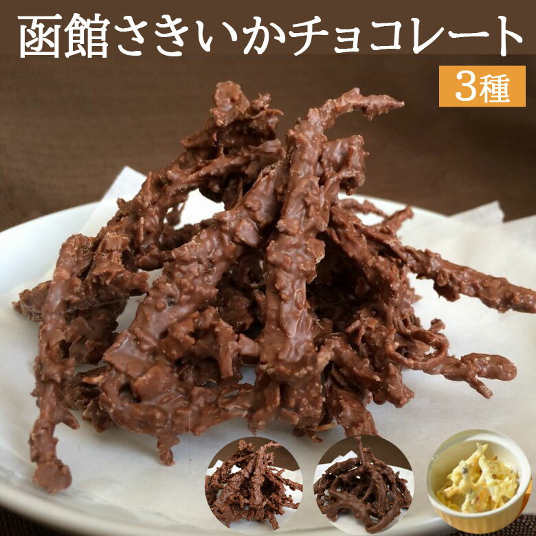 父の日 さきいか チョコレート 3種セット 函館 こがね バレンタインデー ホワイトデー 母の日 父の日 内祝い 誕生日 お取り寄せ