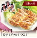 【ポイント2倍】〔 近江牛餃子3箱セット OG-3 〕お取り寄せ 送料無料 内祝い 出産内祝い 新築内祝い 快気祝い ギフト 贈り物 1