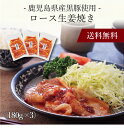 【送料無料】〔 鹿児島県産黒豚使用 ロース生姜焼き 1981803 〕お取り寄せ 送料無料 内祝い 出産内祝い 新築内祝い 快気祝い ギフト 贈り物