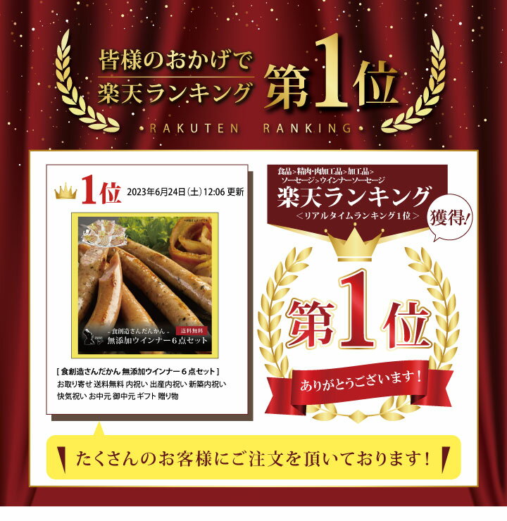 【ポイント2倍】[ 食創造さんだかん 無添加ウインナー6点セット ]お取り寄せ 送料無料 内祝い 出産内祝い 新築内祝い 快気祝い ギフト 贈り物 2