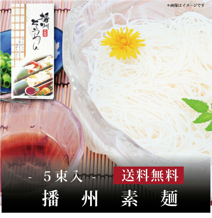 【ポイント2倍】【 播州素麺(5束) BS-1 】お取り寄せ 送料無料 内祝い 出産内祝い 新築内祝い 快気祝い ギフト 贈り物