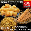 【ポイント10倍】 ホタテ干し貝柱 40g 貝ヒモ100g 北海道 オホーツク海 送料無料 ホタテ 貝柱 出汁 珍味 北海道産 数量限定 干し貝柱 ほたて 紋別...
