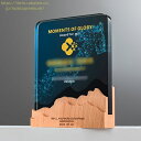 クリスタルトロフィー デザインチ 表彰者の名入れでオリジナルトロフィーを作れます。文字入れ無料キャンペーン実施中!