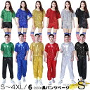 【送料無料】メンズ ダンス衣装 上下 セットアップ スパンコール ジャズダンス ヒップホップ ダンス 衣装 トップス ズボン 長パンツ キラキラ 派手 ステ|詳細画像