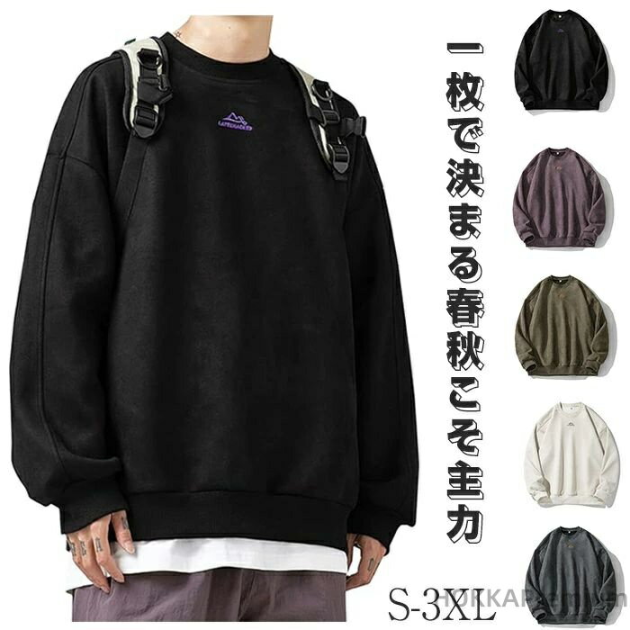 Other - 【送料無料】速乾 ストレッチ トップス 人気 とれーなー ワンポイント柔らかい ゆったり服 刺繍ロゴ フードなし パーカー 男性かっこいい オシャレカジュアルスタイルスエット 秋冬春