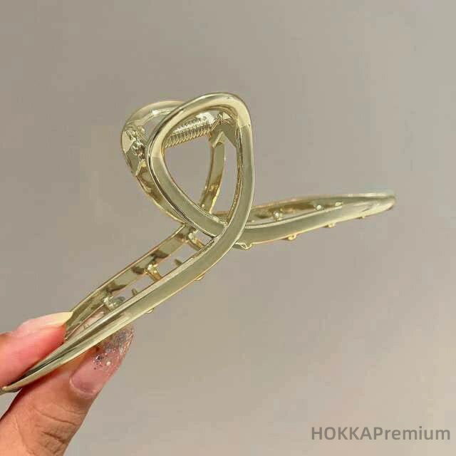 【送料無料】ヘアクリップ ヘアアクセサリー レディース ゴールド シルバー しっかり 大きめ 髪留め ま..