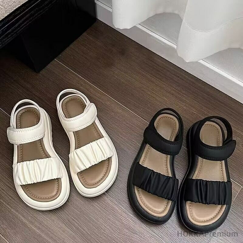 【送料無料】キッズ 子供靴 夏 コンフォートサンダル 歩きやすい 厚底サンダル 女の子 ジュニア 軽量 柔らかい 痛くない ビーチサンダル マジックテープ スポサン 厚底靴 ベルクロ