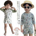 【送料無料】ベビー 水着 キッズ 女の子 男の子 上下セット スイムウェアセット キッズ セパレート ラッシュガード 長袖 帽子 子供 おしゃれ スイミングスクール