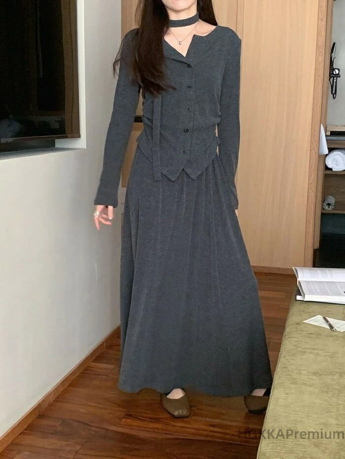 Long-Sleeved - 【送料無料】ブラック おしゃれ ゆったり 冬物 冬服 冬 秋物 秋服 秋 カットソー トップス 長袖 可愛い 2カラー