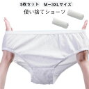 【送料無料】5枚組 女性 使い捨て下着 レディース 入院 大きいサイズ パンツ 使い捨て 携帯 女性用パンツ 介護 非常用 緊急用 妊婦 産後