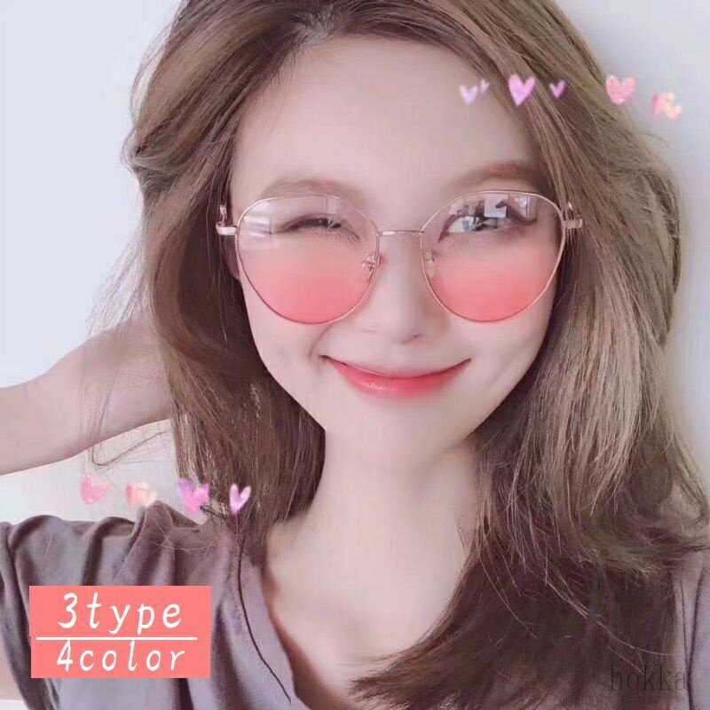 【送料無料】伊達メガネ ブルーライトカット PCメガネ パソコン眼鏡 度なし カラーレンズ クリアレンズ..