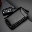 【送料無料】 キーケース メンズ 財布 本革 スマートキー対応 カード入れ キーホルダー 小銭入れあり ファスナー ギフト プレゼント