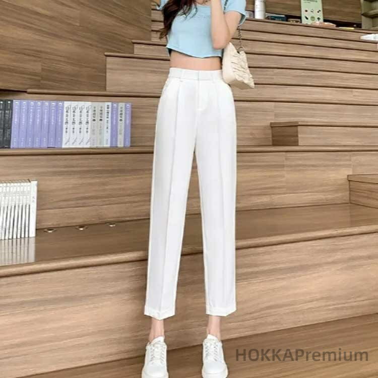 【送料無料】長ズボン ロングパンツ ボトムス 冬 秋 春 スーツパンツ センタープレス スラックス レディース 9分丈 ストレートパンツ 2