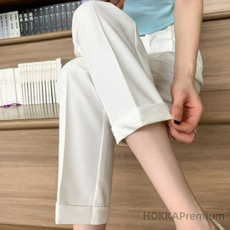 【送料無料】長ズボン ロングパンツ ボトムス 冬 秋 春 スーツパンツ センタープレス スラックス レディース 9分丈 ストレートパンツ 3