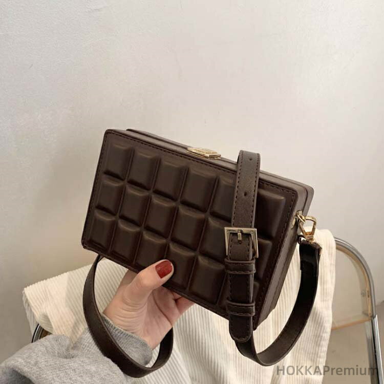 【送料無料】クラッチバッグ ケース 女性 スクエア 斜めかけバッグ ショルダー 板チョコ チョコレート ..