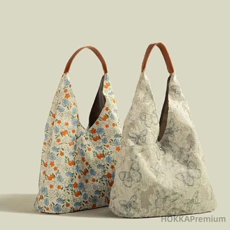 【送料無料】大人 かばん はな 手提げ ポケット カジュアル ショルダーバッグ 多収納 軽い ハンドバッ..