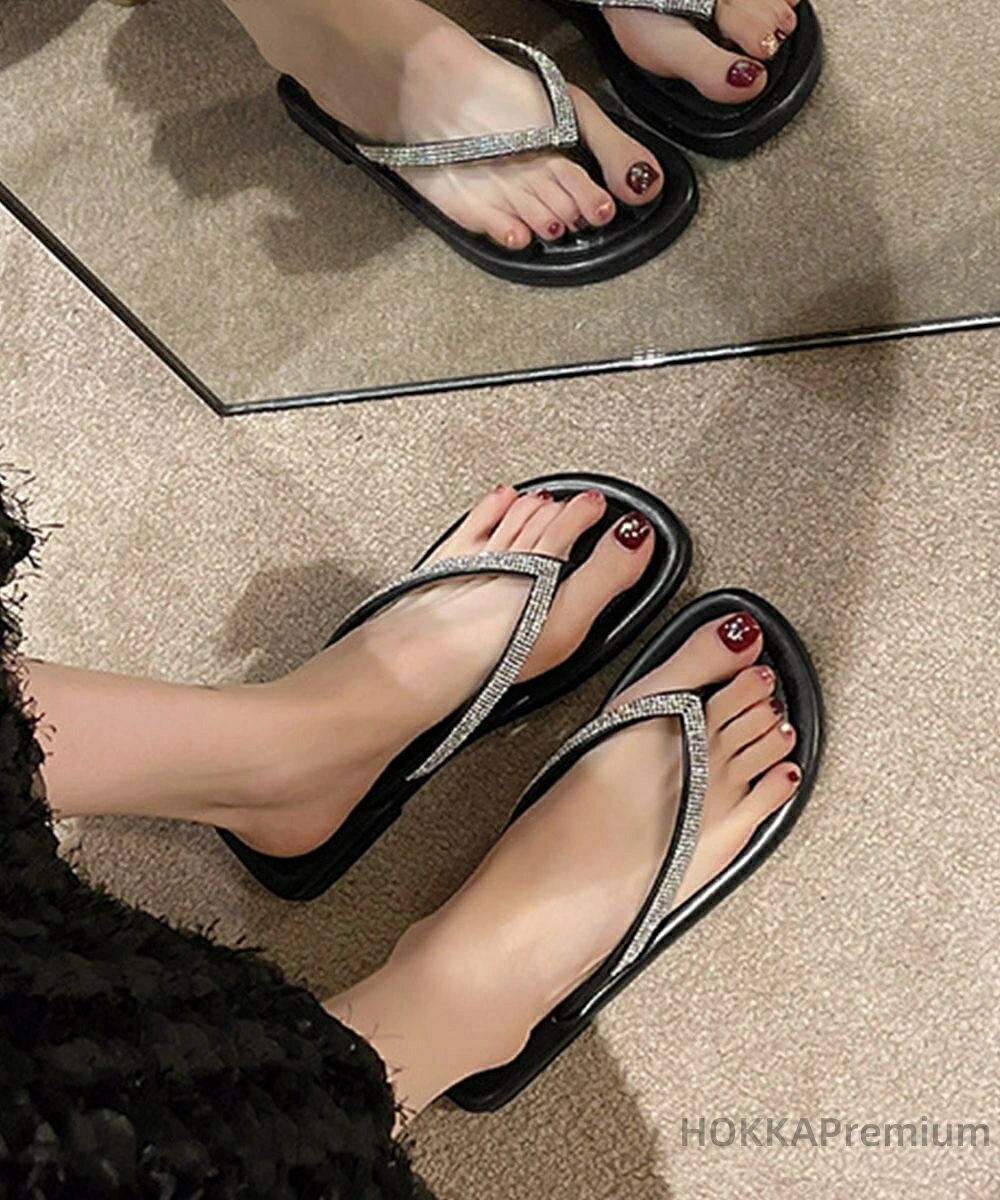 【送料無料】美脚サンダル 履きやすい きらきら可愛い おしゃれ ぺたんこストラップサンダル 軽量歩きやすい フラットサンダル レディース夏靴