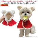 【送料無料】サンタさん 可愛い 犬服 イヌ 小型犬 フード付き フード付き 猫 クリスマス クリスマスマント マント
