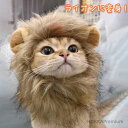 【送料無料】ライオン 犬 ネコ 猫 ペット用品 変身グッズ 着せ替え コスチューム 仮装 衣装 コスプレ 帽子 ペット ハロウィン 被り物 ネコ
