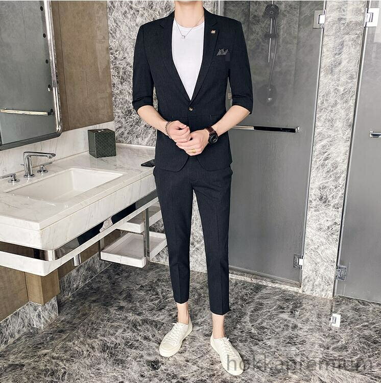 【送料無料】高品質 メンズピーススーツ スタイリッシュスーツ メンズスーツ 2ピーススーツ カッコイイ ビジネス 紳士服 リクルート