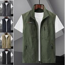 【送料無料】カメラマン お釣り 作業服 アウトドア 夏用ベスト ノースリーブ お中元 涼しい サマーベスト お釣りベスト 夏 ベスト メンズ