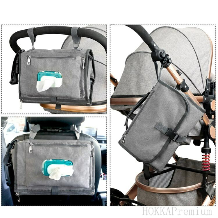 【送料無料】旅 まくら内蔵 おむつ替えマット ベビーマット おむつポーチ 携帯 防水マット 防水 おむつ交換台 ポーチ変形型 オムツ替えシート