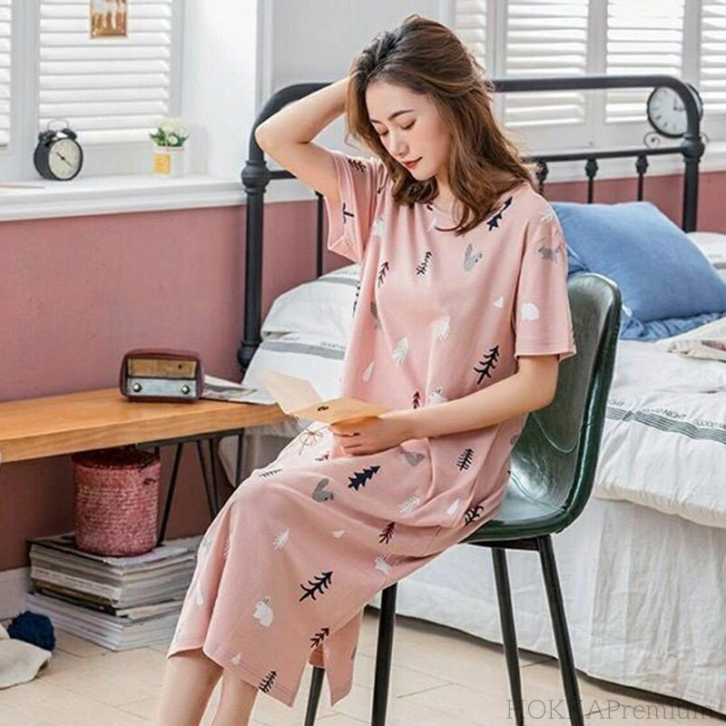 【送料無料】パジャマ 透けない 20type パジャマ マタニティレディース ボーダー ワンピース 部屋着 半袖 ルームウェア