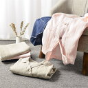 【送料無料】結婚祝い ルームウェア ペアルック カップル レディース メンズ リネン 長袖 前開き パジャマ 麻素材|詳細画像