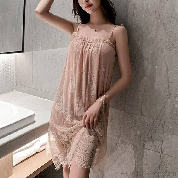 【送料無料】4color レディース ルームウェア 部屋着 寝巻 ナイトウェア リラックスウェア ネグリジェ ベビードール キャミワンピース おうち時間 フリル...